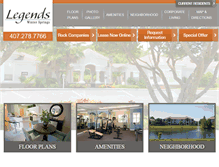Tablet Screenshot of legendswintersprings.com